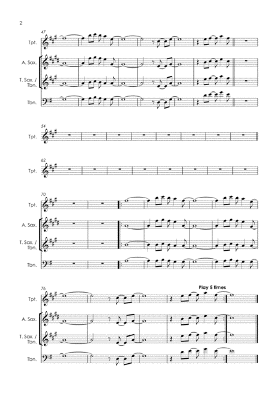 Shake It Off Shake It Off Tenor Saxophone scores gallery preview page 4