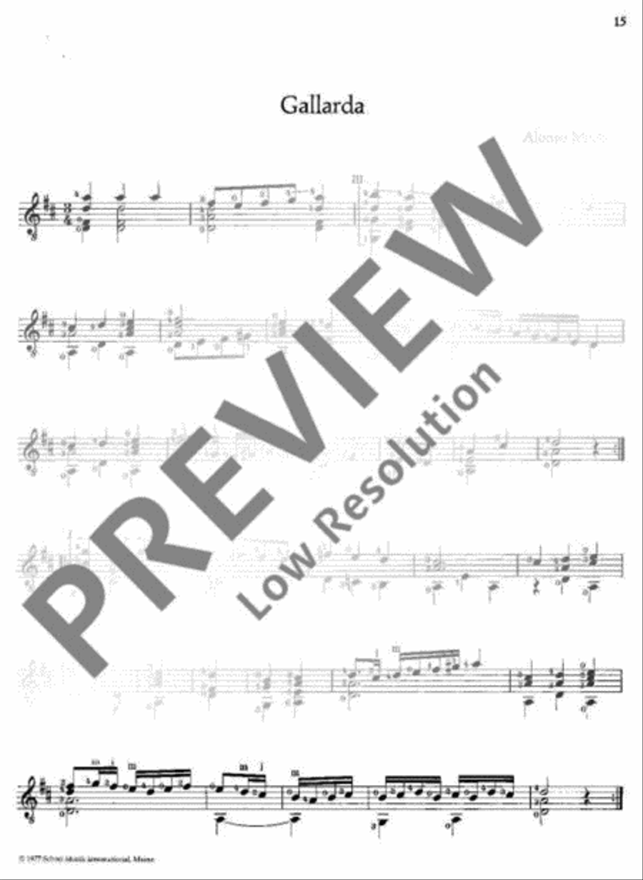 Musik der Renaissance Classical Guitar scores gallery preview page 16