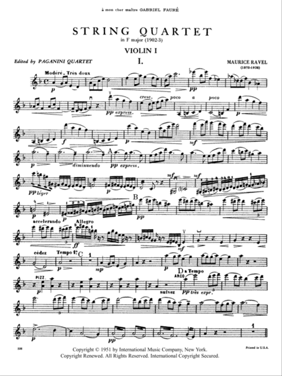 Quartet In F Major String Quartet scores gallery preview page 2