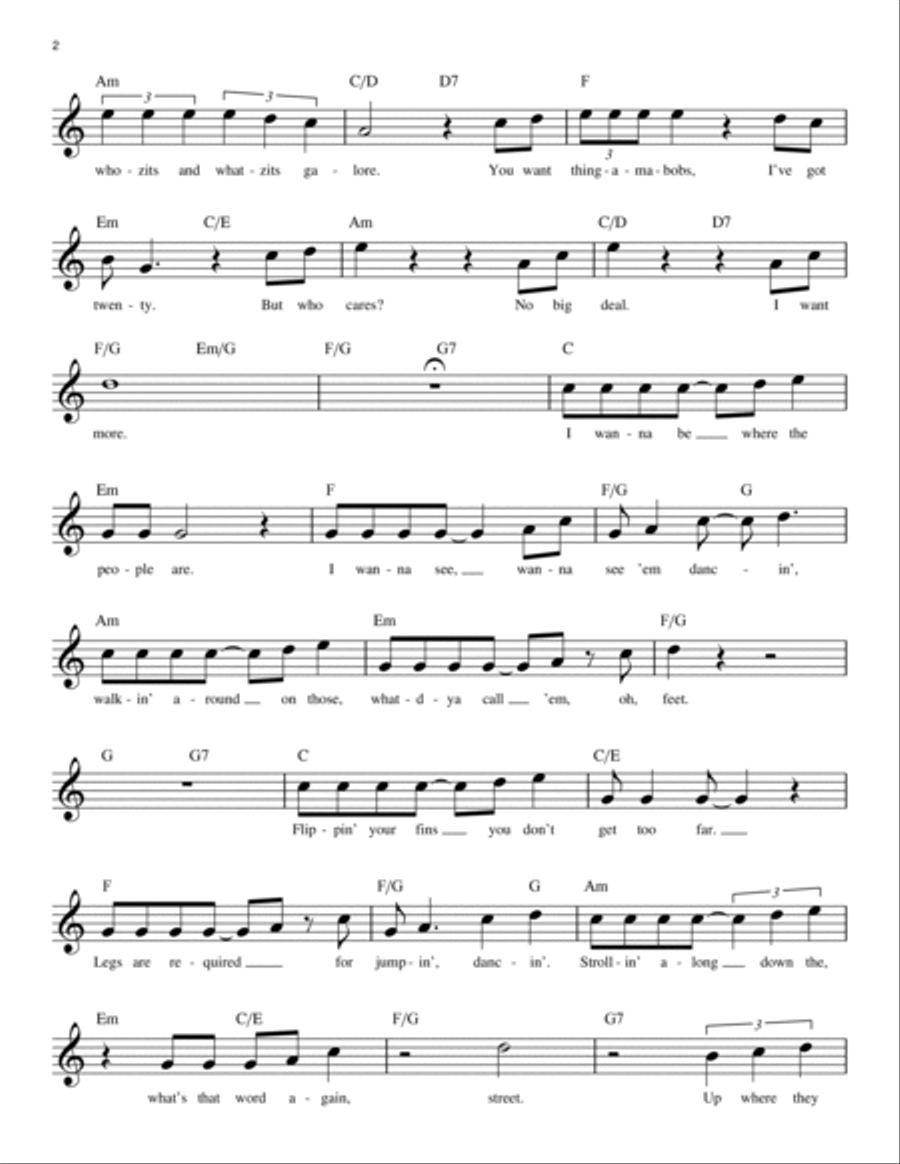 Part Of Your World (from The Little Mermaid) Piano scores gallery preview page 2