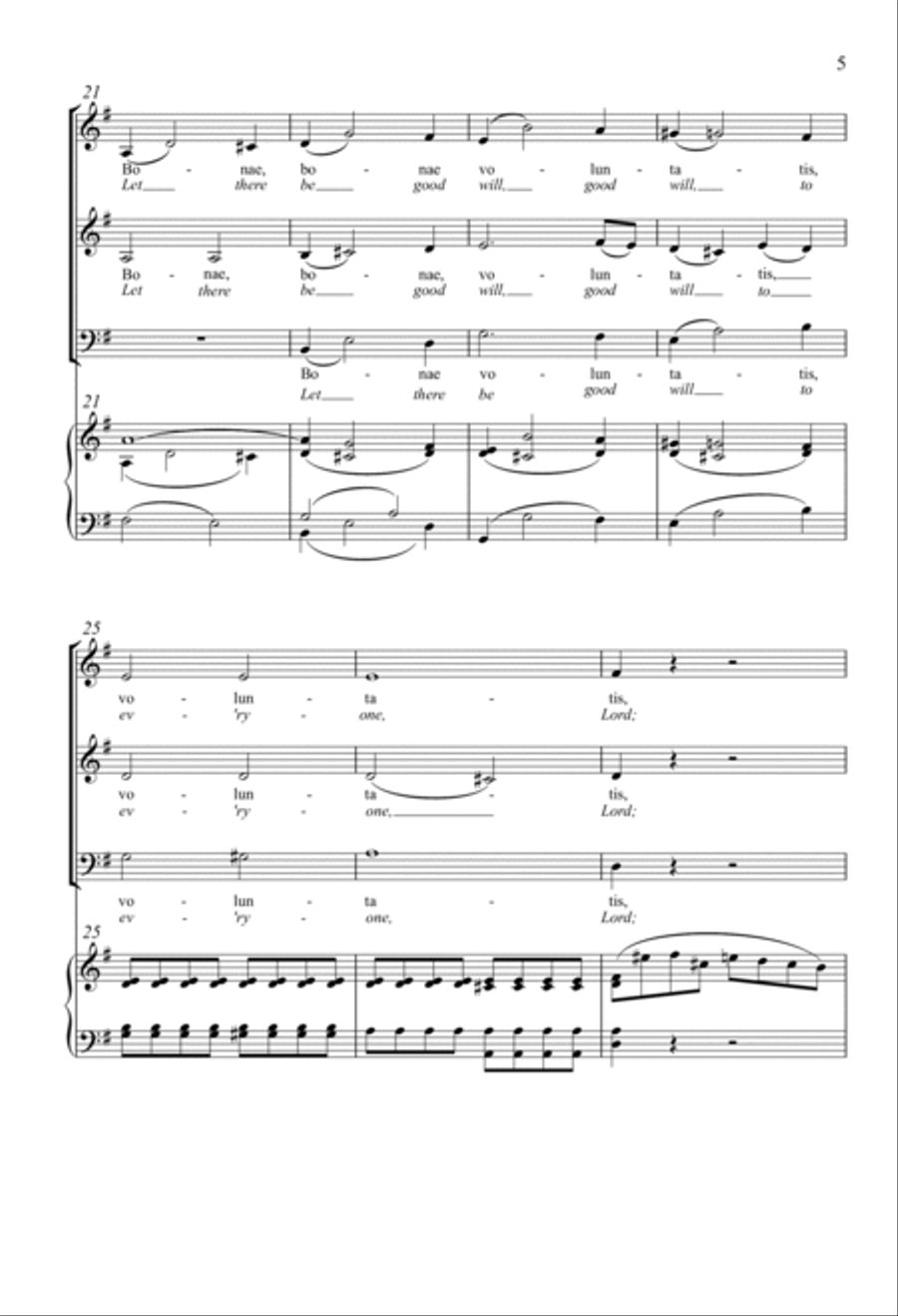 Gloria Gloria 3-Part scores gallery preview page 4