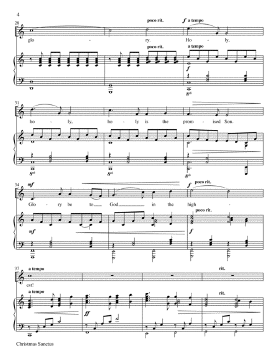 Christmas Sanctus Christmas Sanctus Choir scores gallery preview page 11