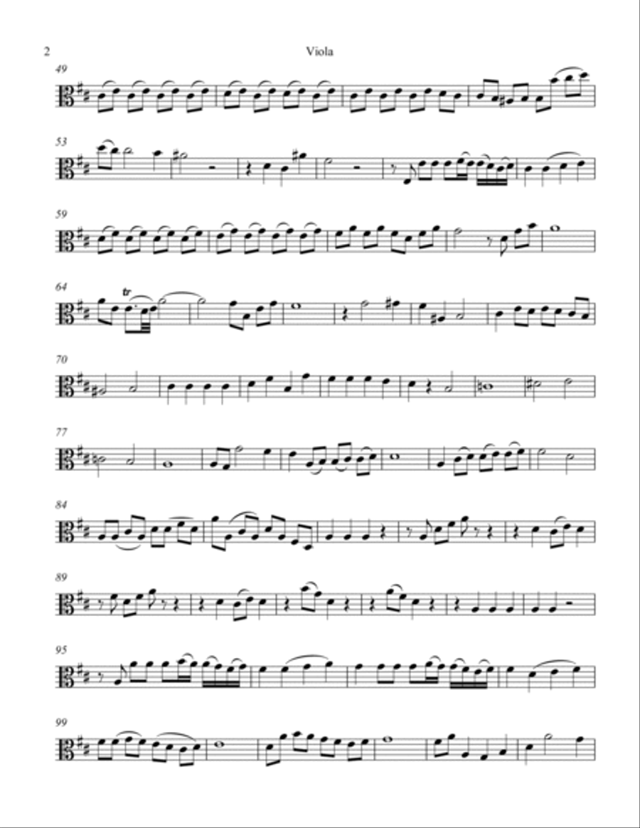 Quartet #4 in D Major String Quartet scores gallery preview page 6