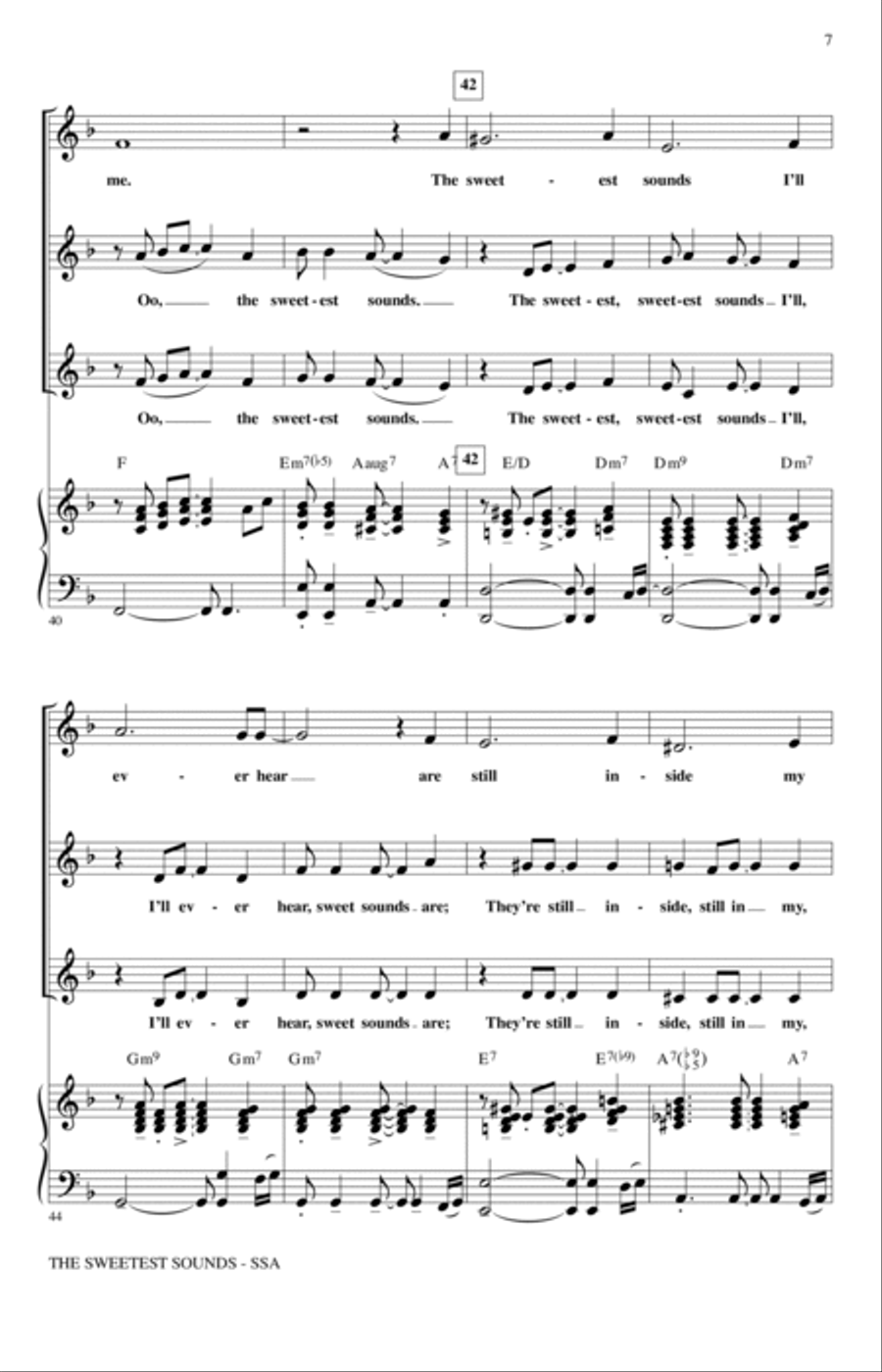 The Sweetest Sounds (from Cinderella) (arr. Mark Brymer) SSA scores gallery preview page 6