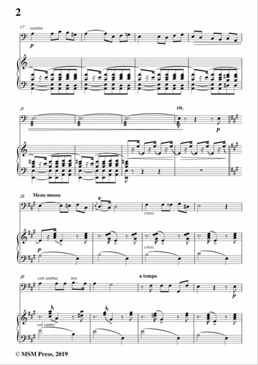 Tosti-Penso!, for Cello and Piano Piano scores gallery preview page 4