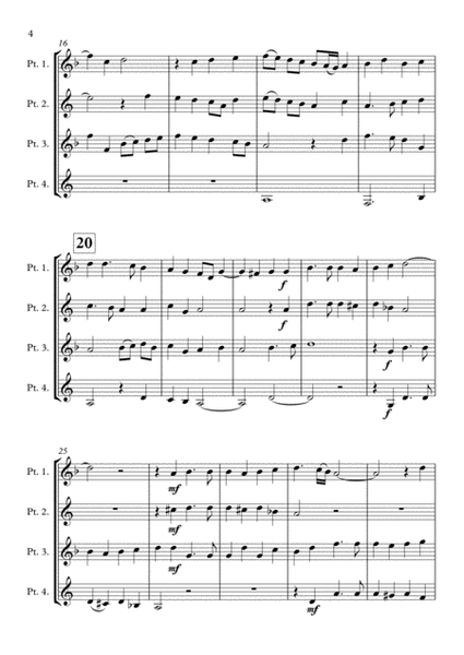 Beata Es Virgo Maria - Cantiones Sacrae (Brass quartet) image number null