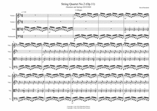 String Quartet No.2 Op.11 (Summer/Spring 2019-2020)