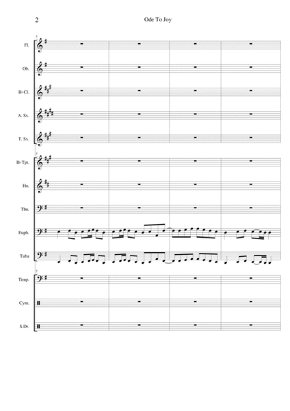 Beethoven's Ode To Joy - Score and Parts image number null