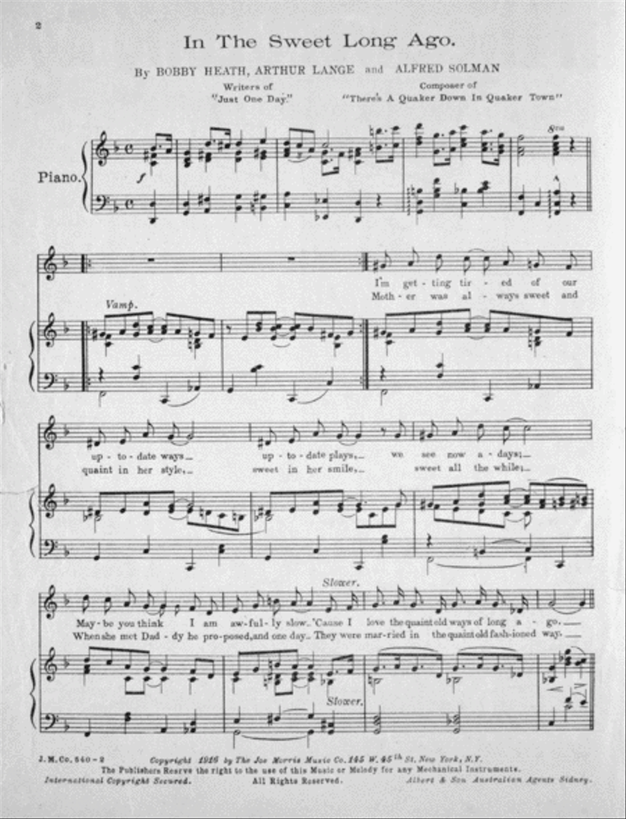 In the Sweet Long Ago Voice scores gallery preview page 2