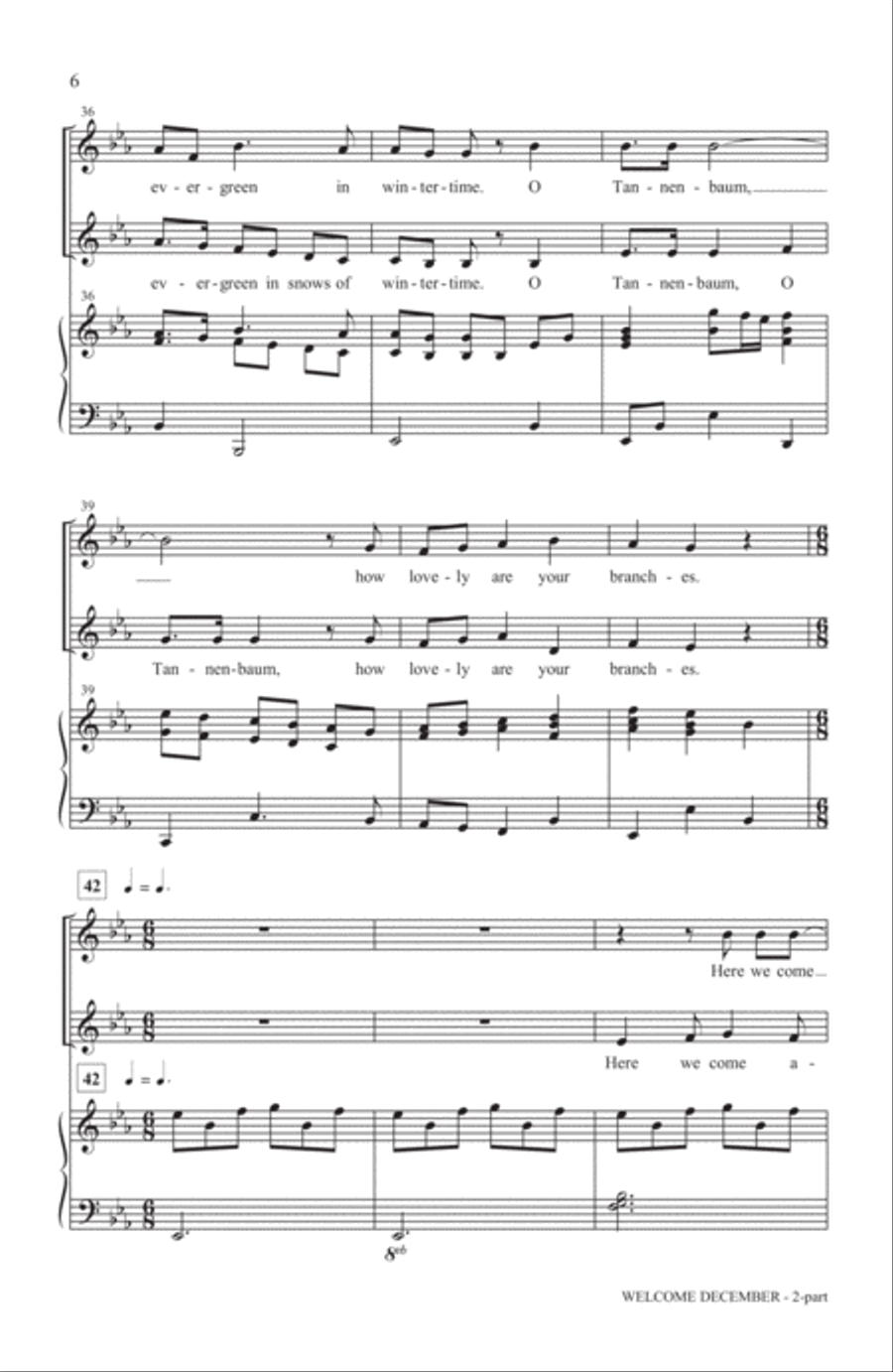 Welcome, December! 2-Part scores gallery preview page 5
