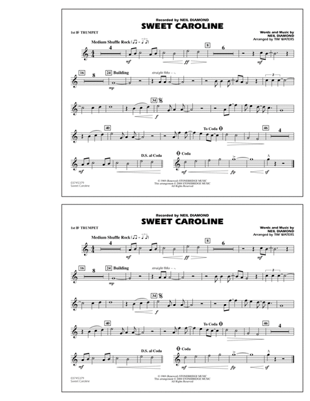 Sweet Caroline - 1st Bb Trumpet