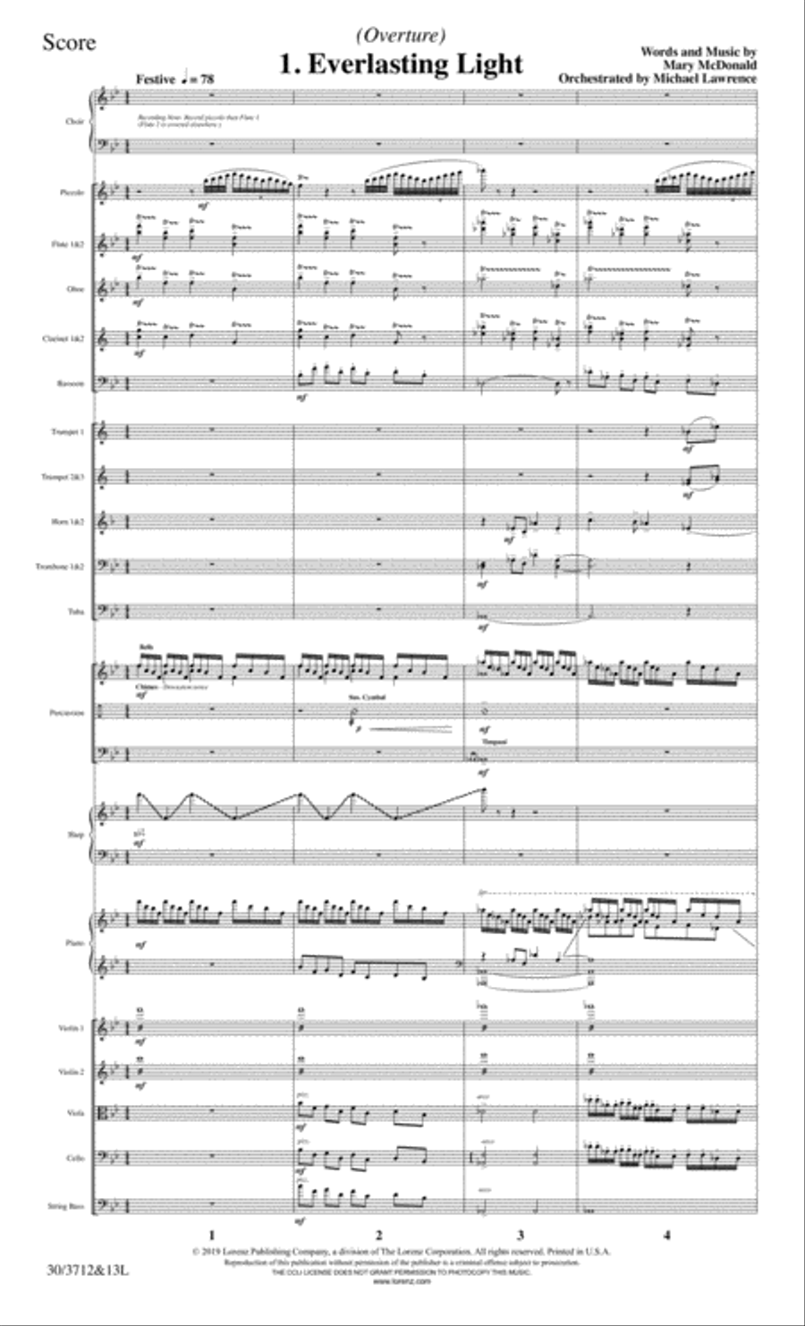 Everlasting Light - Full Score Choir scores gallery preview page 3