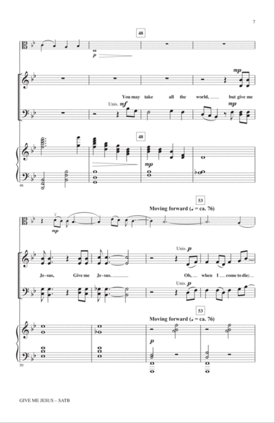 Give Me Jesus 4-Part scores gallery preview page 6