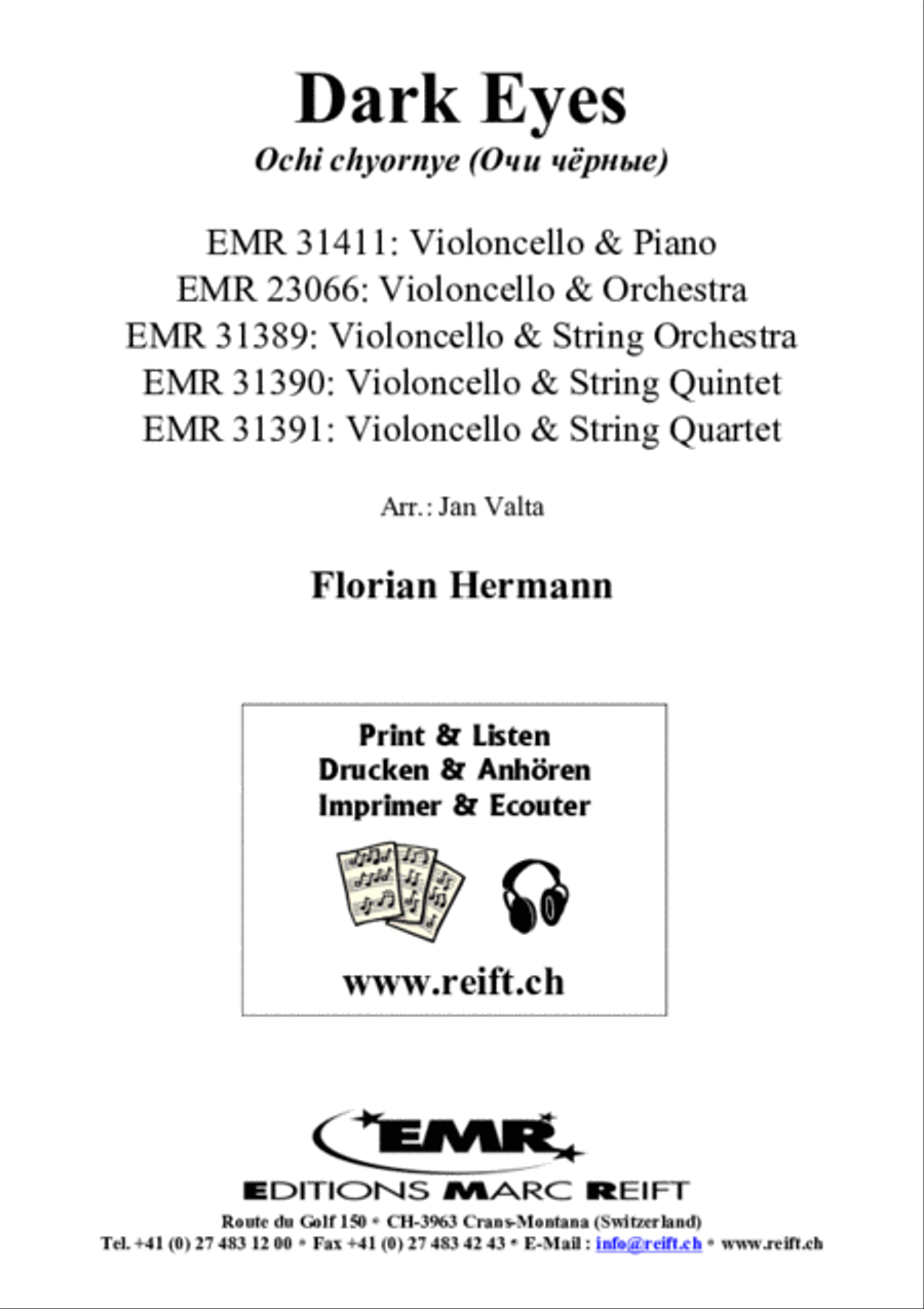 Dark Eyes Piano Accompaniment scores gallery preview page 2