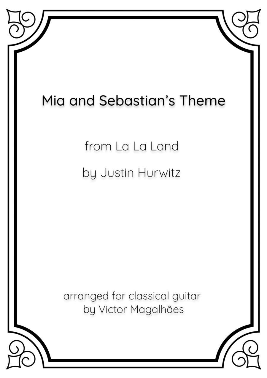 Mia & Sebastian's Theme Guitar Tablature scores gallery preview page 1