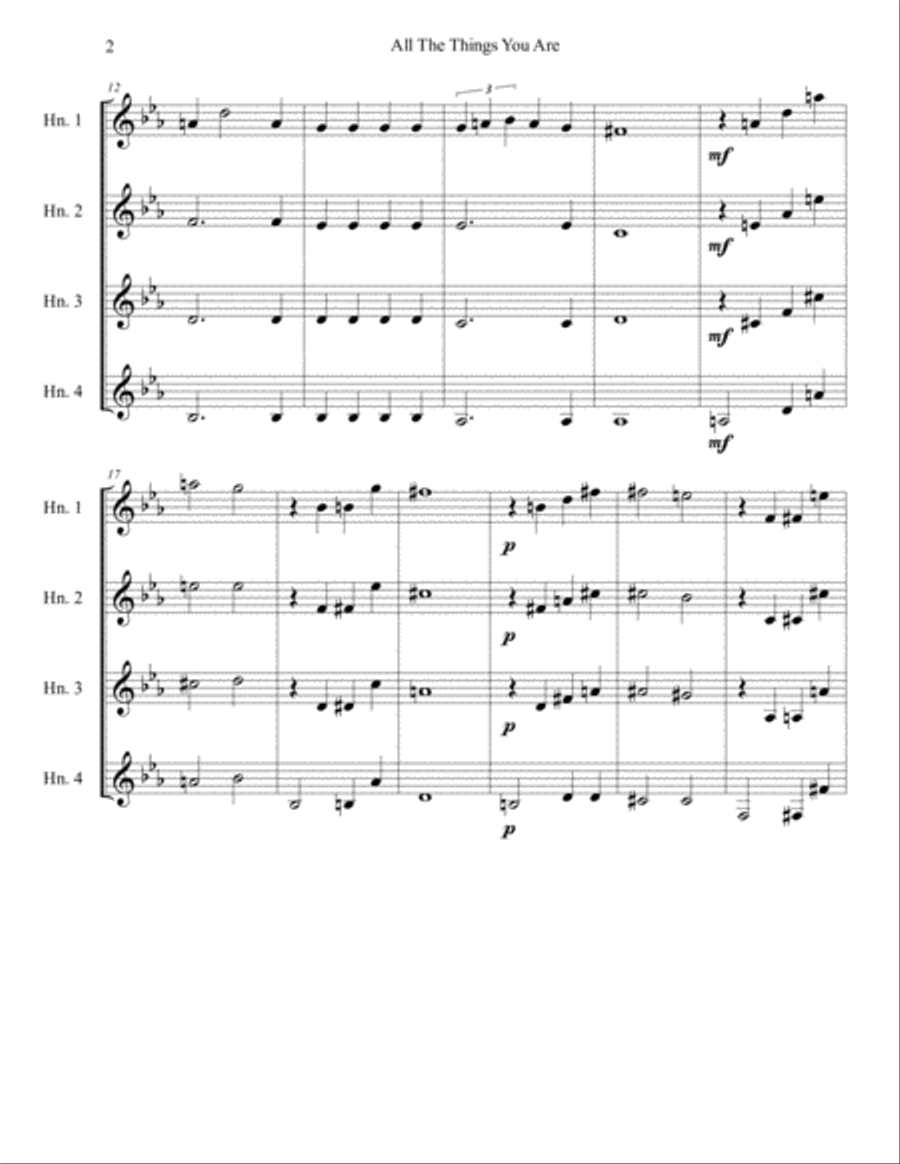 All The Things You Are Brass Ensemble scores gallery preview page 3