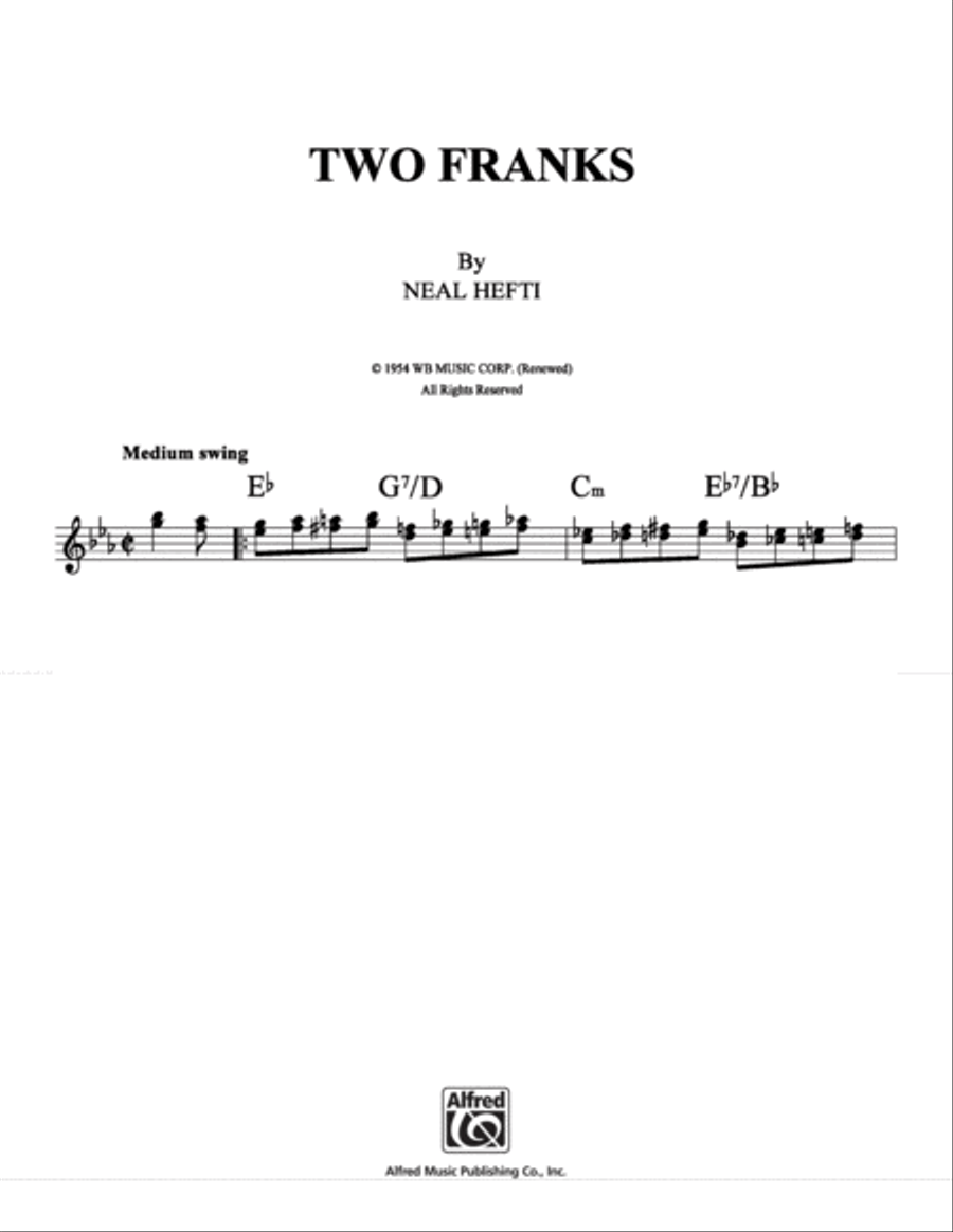Two Franks School and Community scores gallery preview page 1