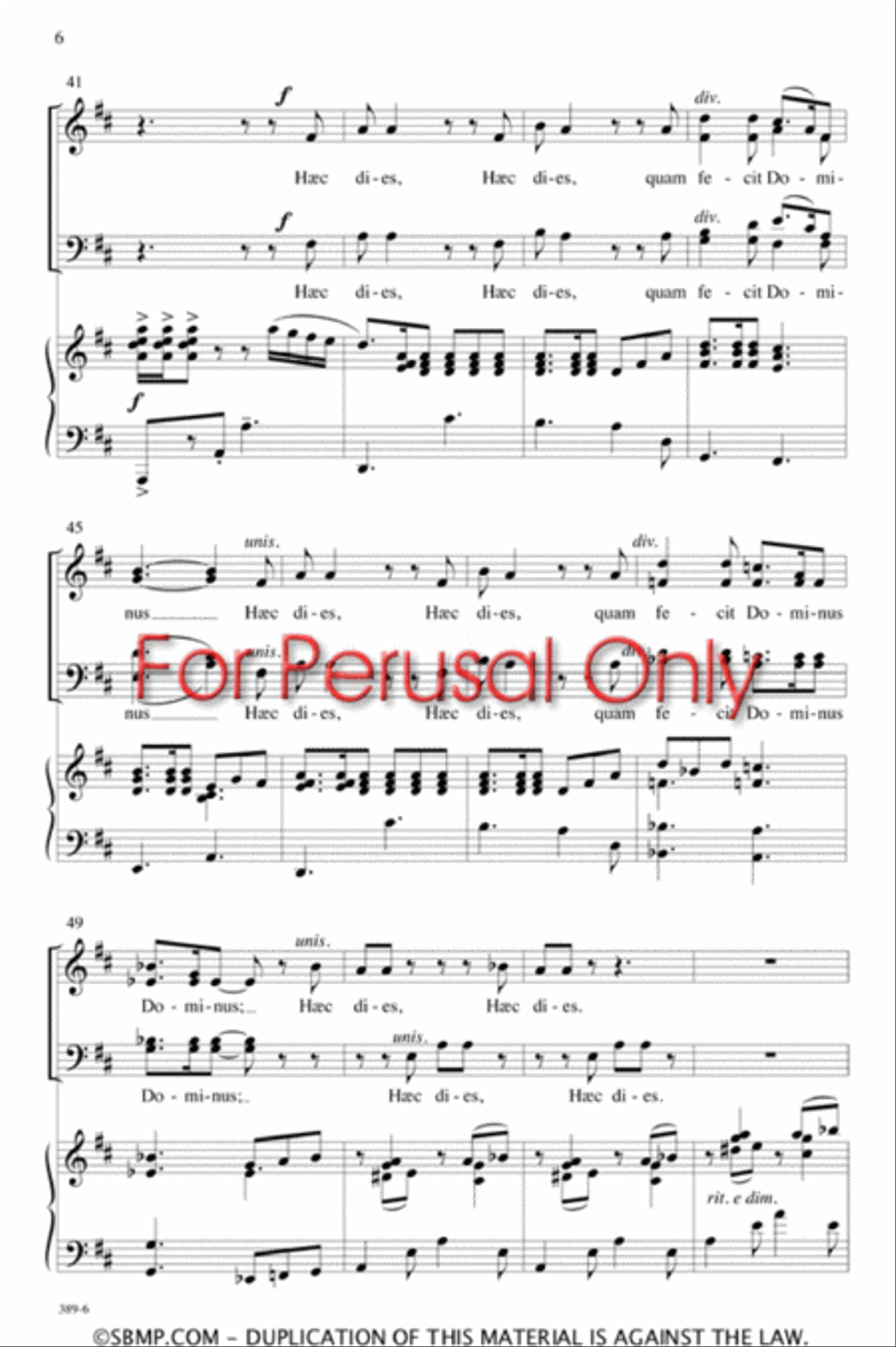 Haec Dies - SATB Octavo Haec Dies - SATB Octavo 4-Part scores gallery preview page 5