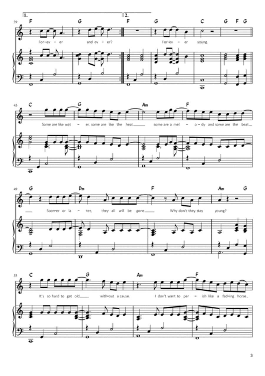 Forever Young Voice scores gallery preview page 3