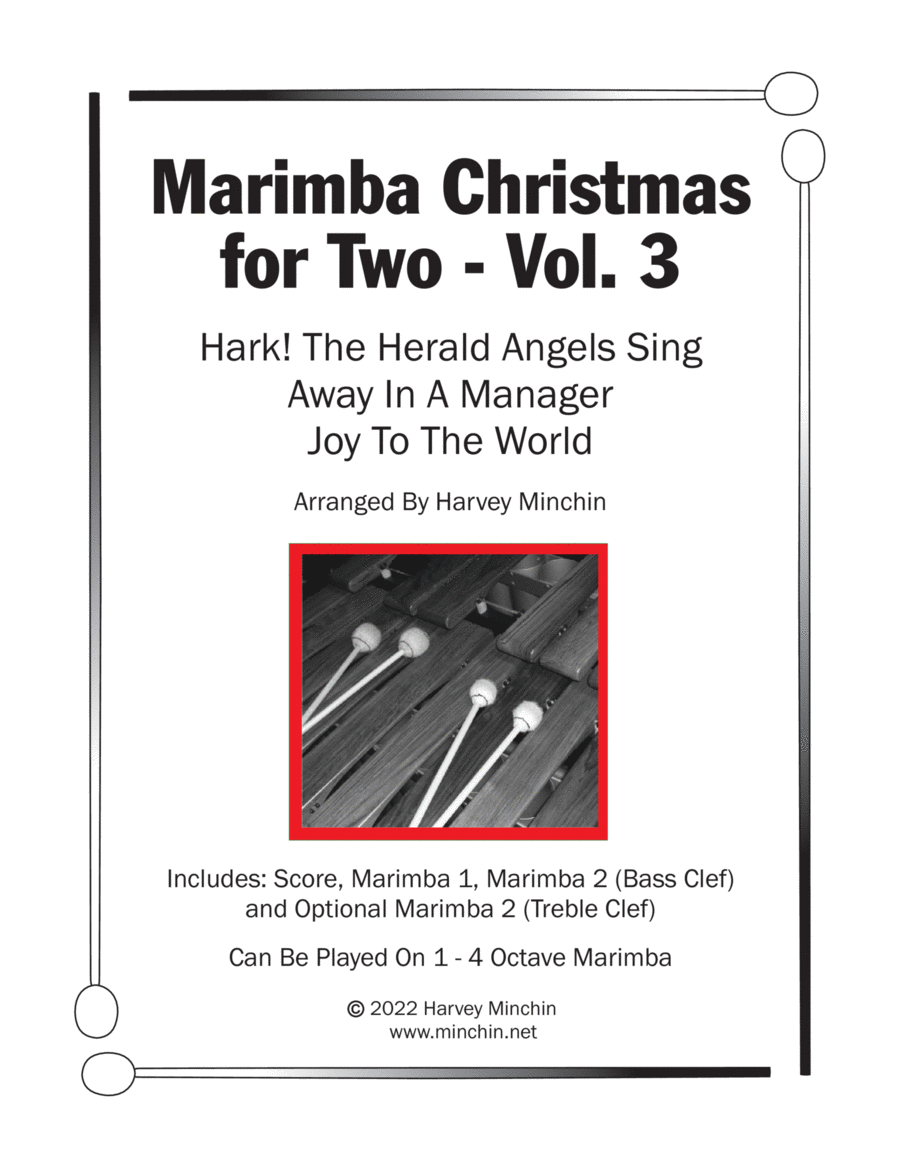 Marimba Christmas For Two Vol 3 Marimba scores gallery preview page 1