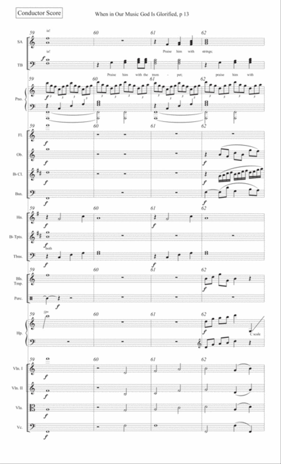 When in Our Music God Is Glorified 4-Part scores gallery preview page 15