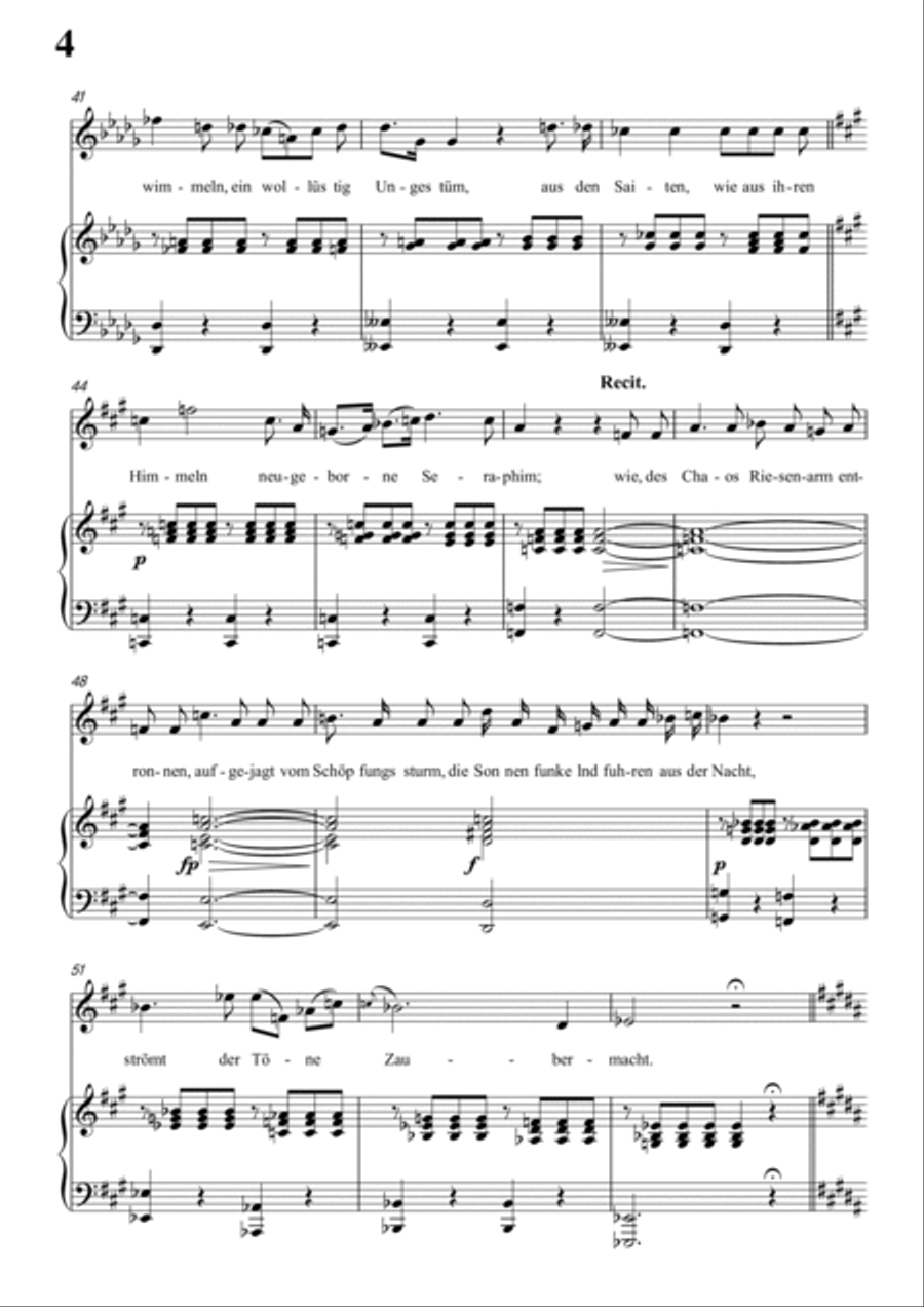 Schubert-Laura am Klavier(Laura at the Piano),D.388 in bD for Vocal and Pno Voice scores gallery preview page 5