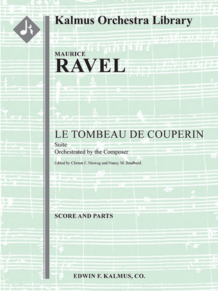 Book cover for Le Tombeau de Couperin: Suite (composer's transcription)
