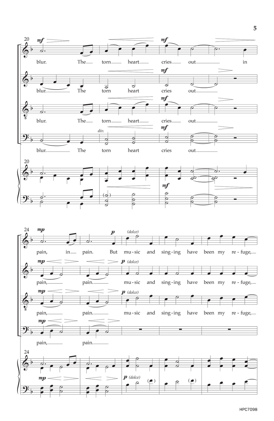 Earth Song 4-Part scores gallery preview page 3