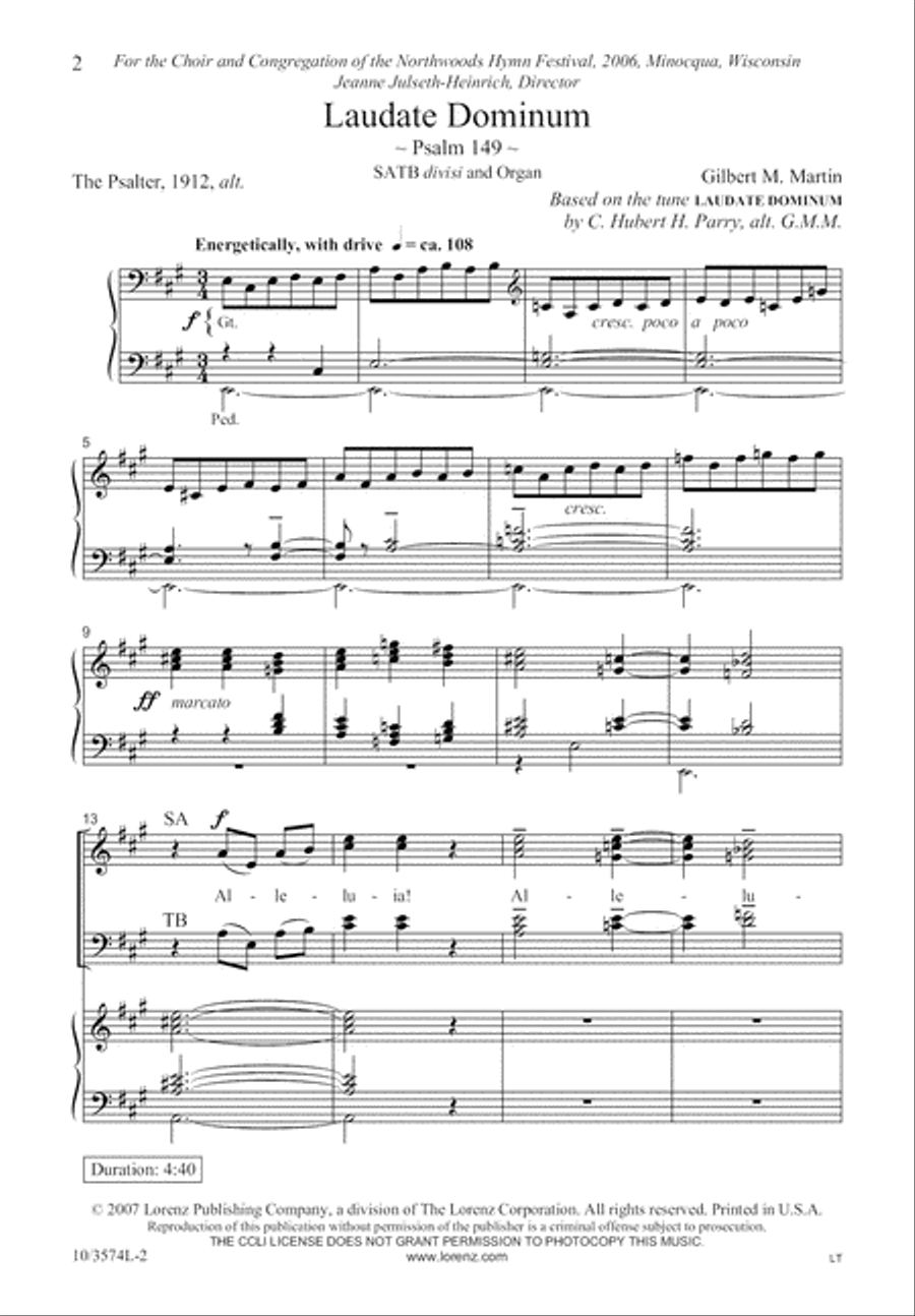 Laudate Dominum Divisi scores gallery preview page 3