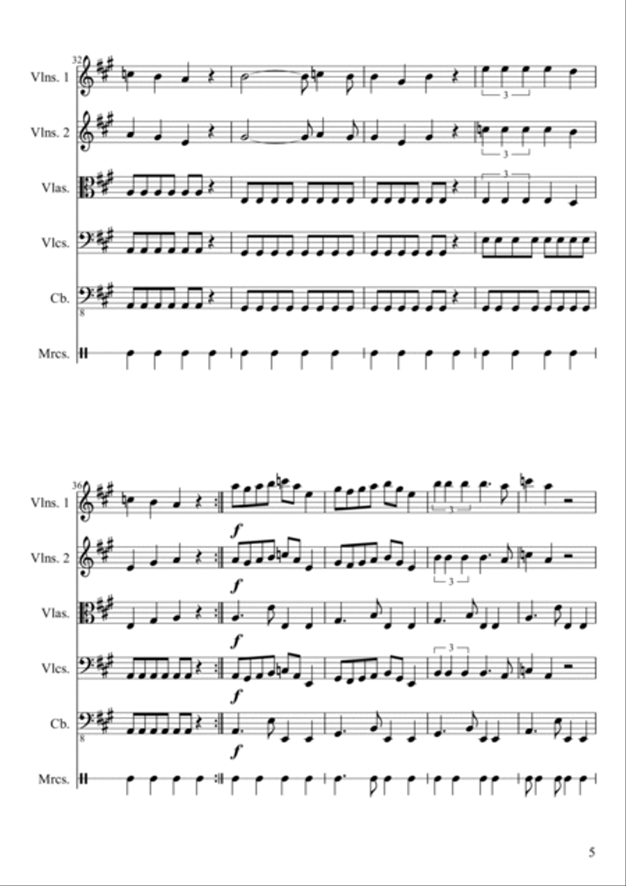 Tango Del Mar String Orchestra scores gallery preview page 6