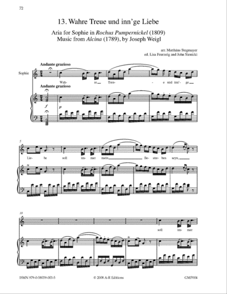 German Opera Arias for Soprano and Piano Voice Solo scores gallery preview page 6