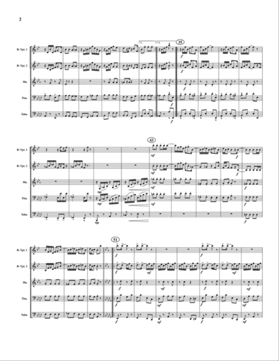 Maple Leaf Rag Brass Quintet scores gallery preview page 2