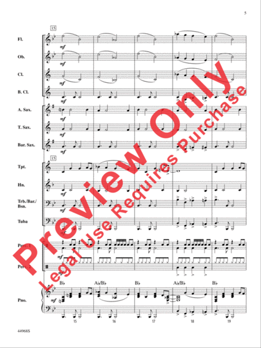Moon Rocks Moon Rocks Concert Band scores gallery preview page 18
