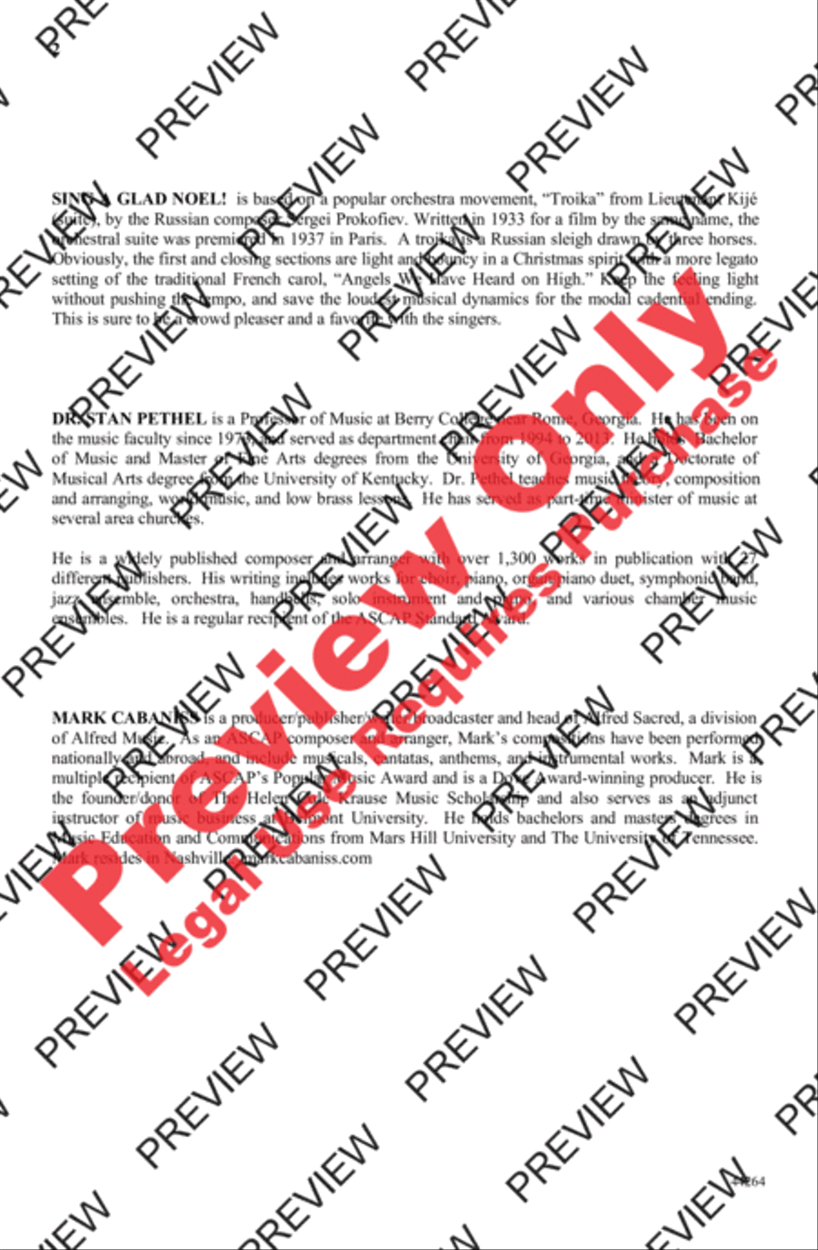 Sing a Glad Noel! Sing a Glad Noel! 4-Part scores gallery preview page 2