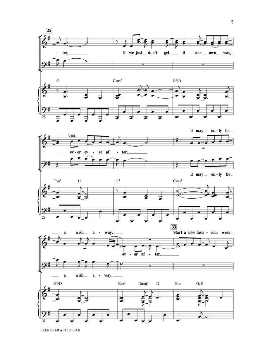 Ever Ever After (from Enchanted) (arr. Ed Lojeski) 3-Part scores gallery preview page 4