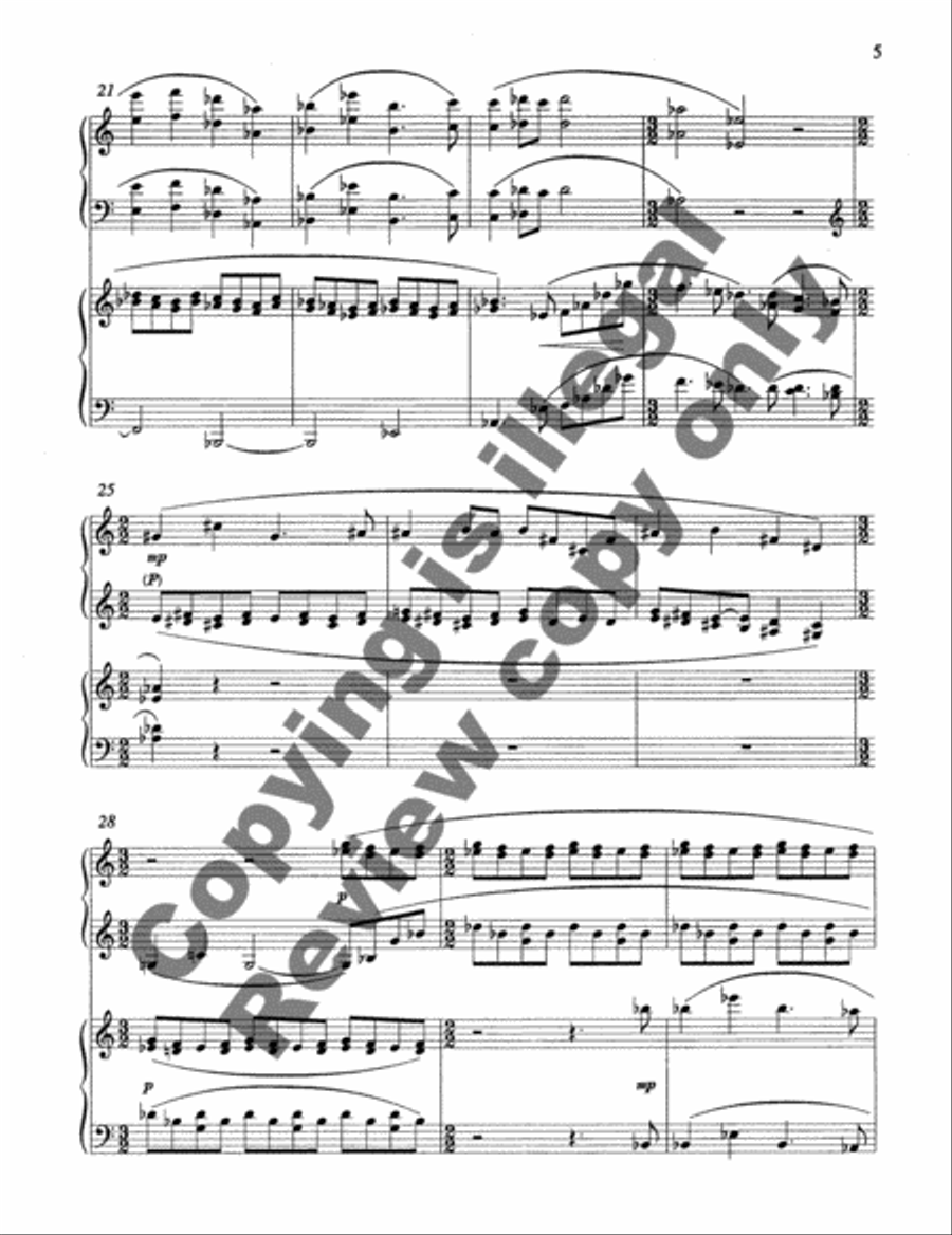 Arabesques & Ostinato Piano Duet scores gallery preview page 10