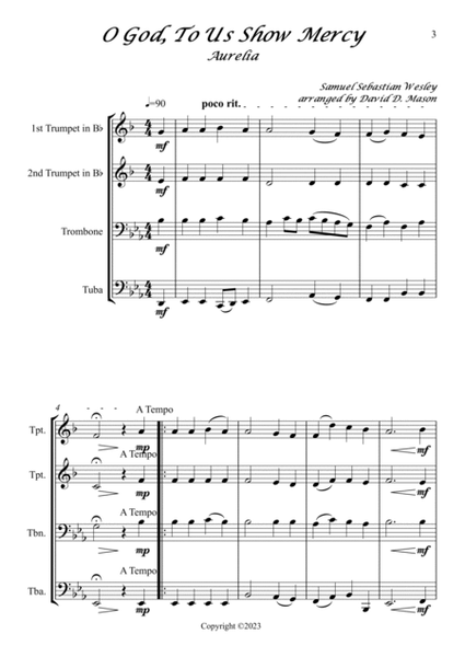 10 Hymns for Pentecost for Brass Quartets image number null