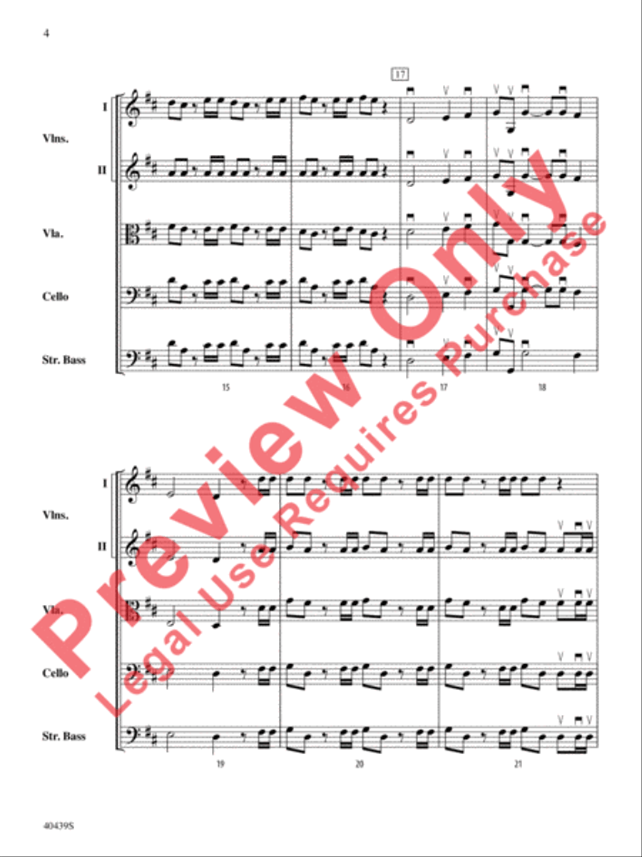 Hallelujah Chorus Hallelujah Chorus String Orchestra scores gallery preview page 5