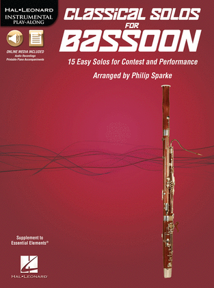 Book cover for Classical Solos for Bassoon