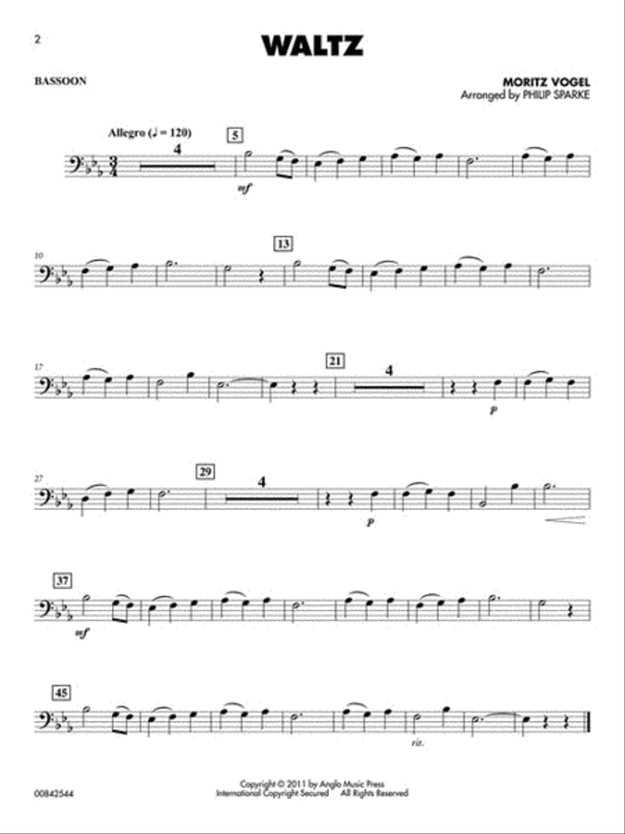 <br>Sheet music extract