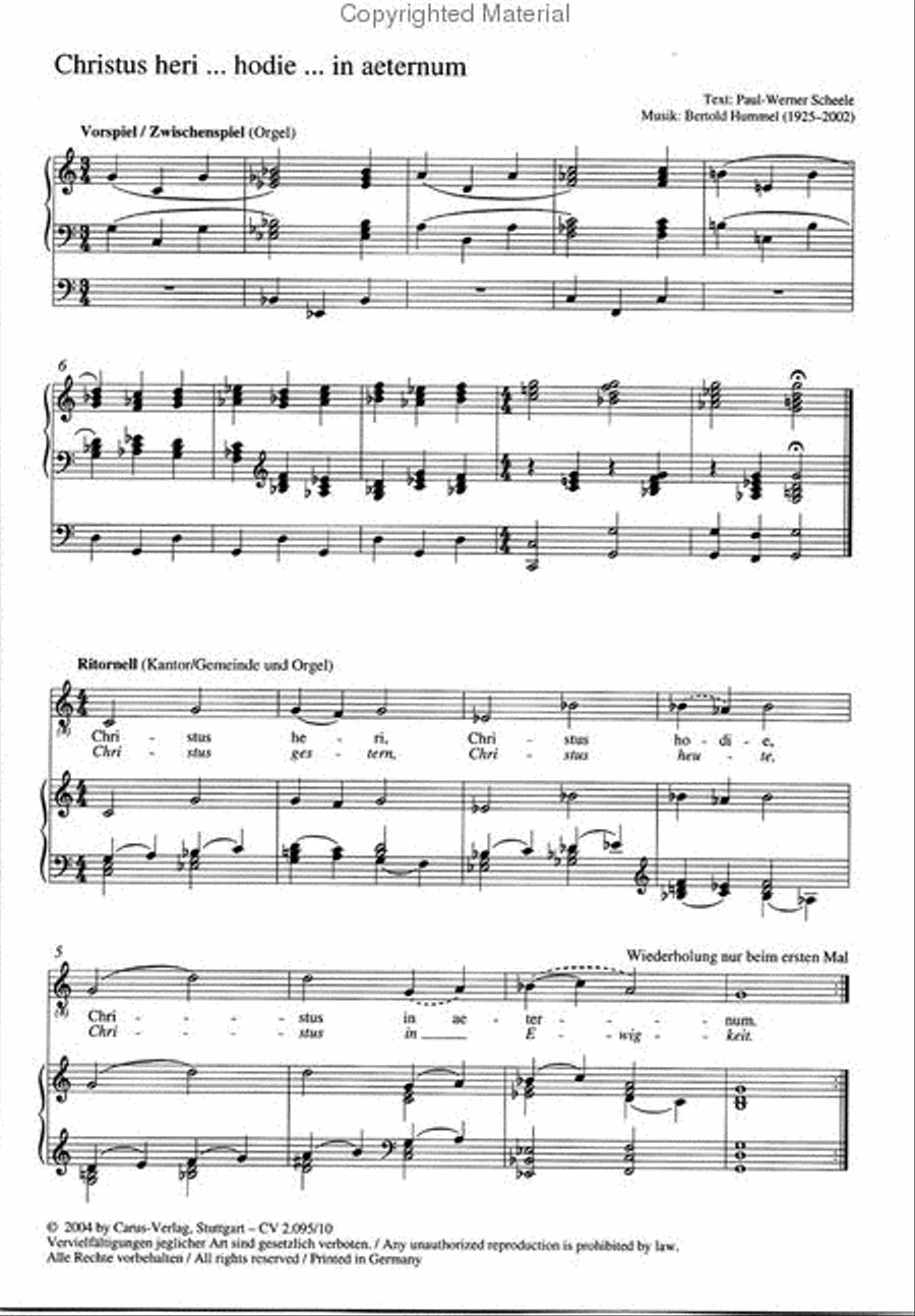 Christus heri 4-Part scores gallery preview page 2