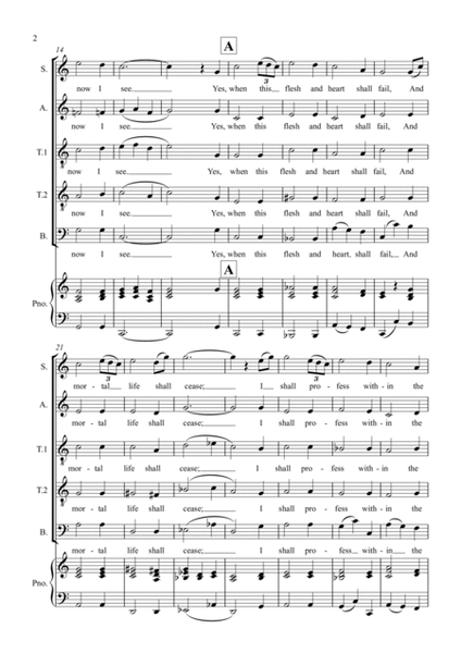 Amazing Grace for Choir (SATTB) and Optional Piano image number null