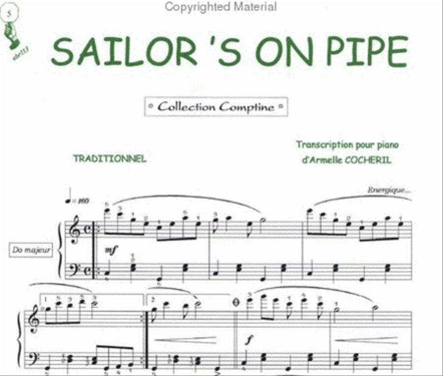 Sailor's on pipe (Comptine) Guitar Tablature scores gallery preview page 2
