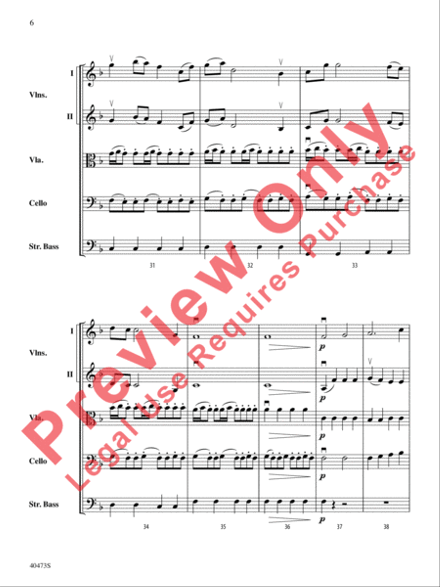 Across the Wind String Orchestra scores gallery preview page 7