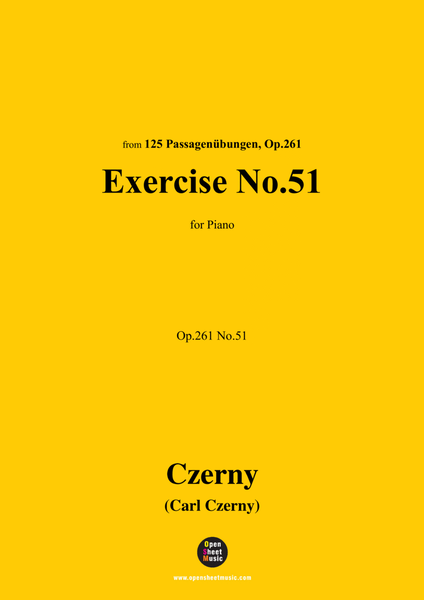 C. Czerny-Exercise No.51,Op.261 No.51 image number null