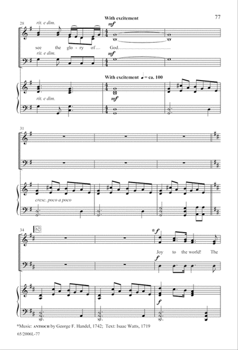 I Hear the Prophet Callin' 3-Part scores gallery preview page 78
