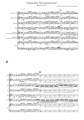Book cover for Miniature Overture (Fantasia from Nutcracker) for Brass Quartet