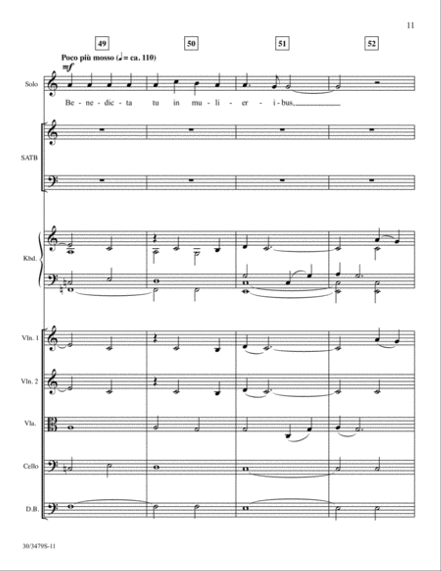 Ave Maria - String Ensemble Score and Parts Choir scores gallery preview page 13