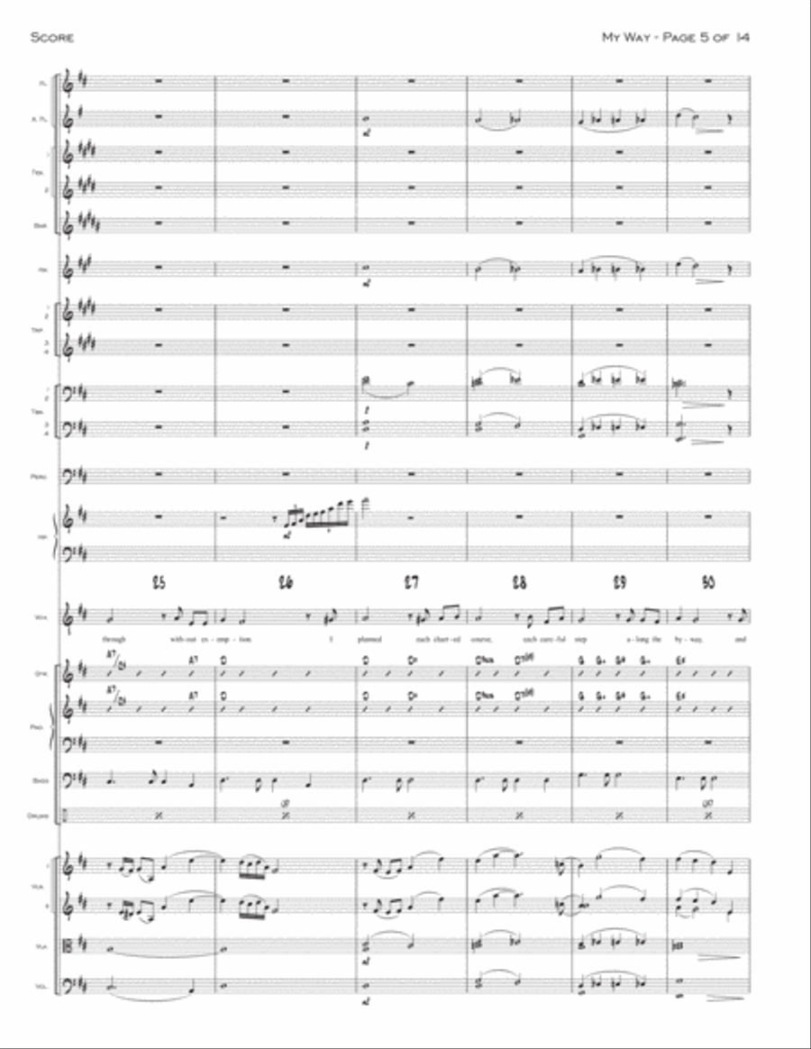My Way Jazz Ensemble scores gallery preview page 5