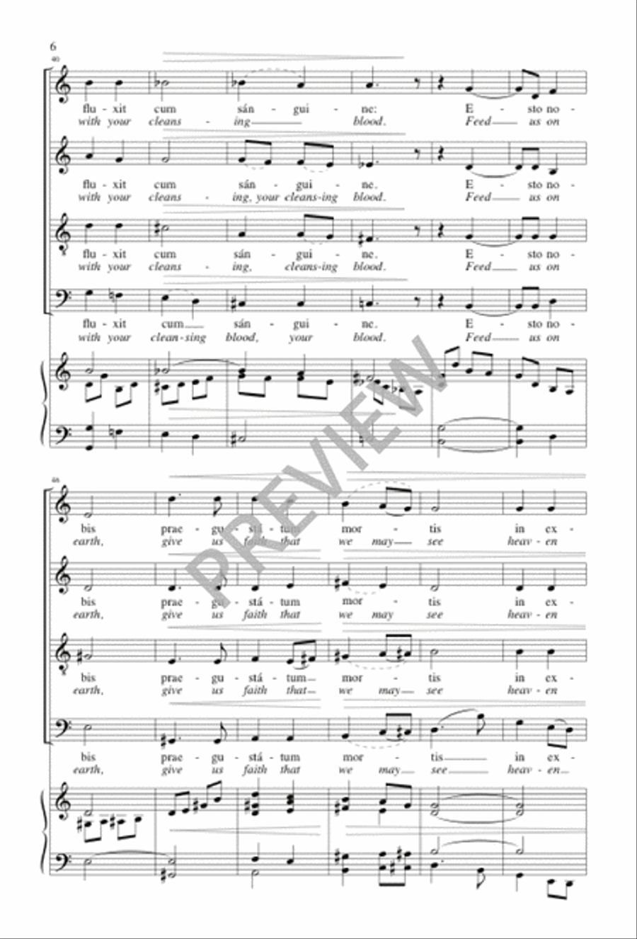 Ave verum corpus 4-Part scores gallery preview page 7